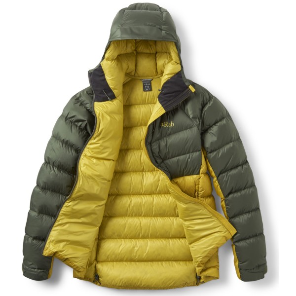 PLUMAS RAB GLACEON PRO - Army/Dark Pollen